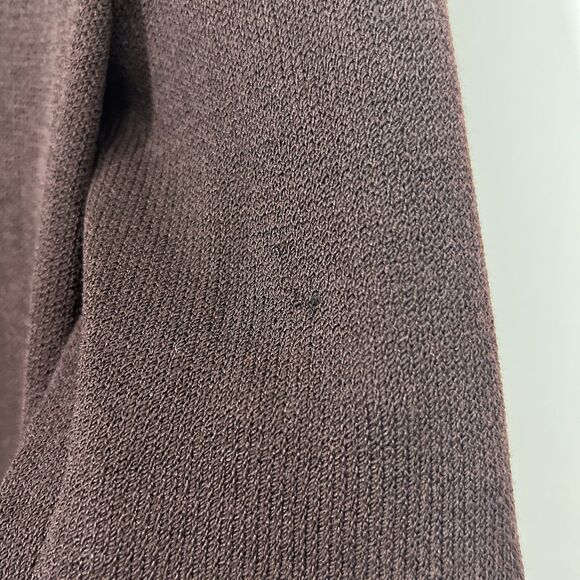 St John Santana Knit Jacket Size 6 Brown Mid Length Preppy Old Money - Picture 5 of 9
